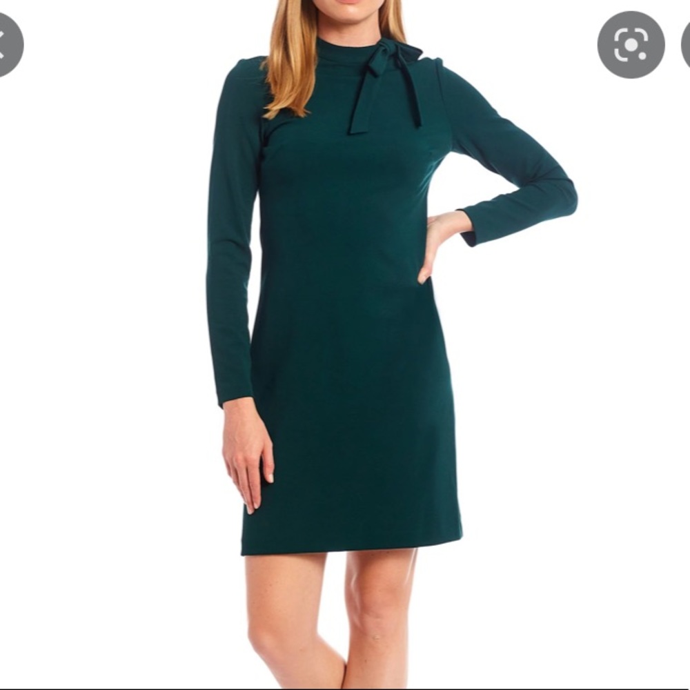 Calvin Klein Green Bow Neck Dress